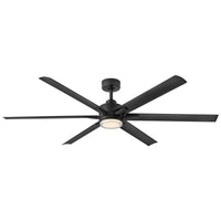 Valor 66” LED Smart Fan - Matte Black
