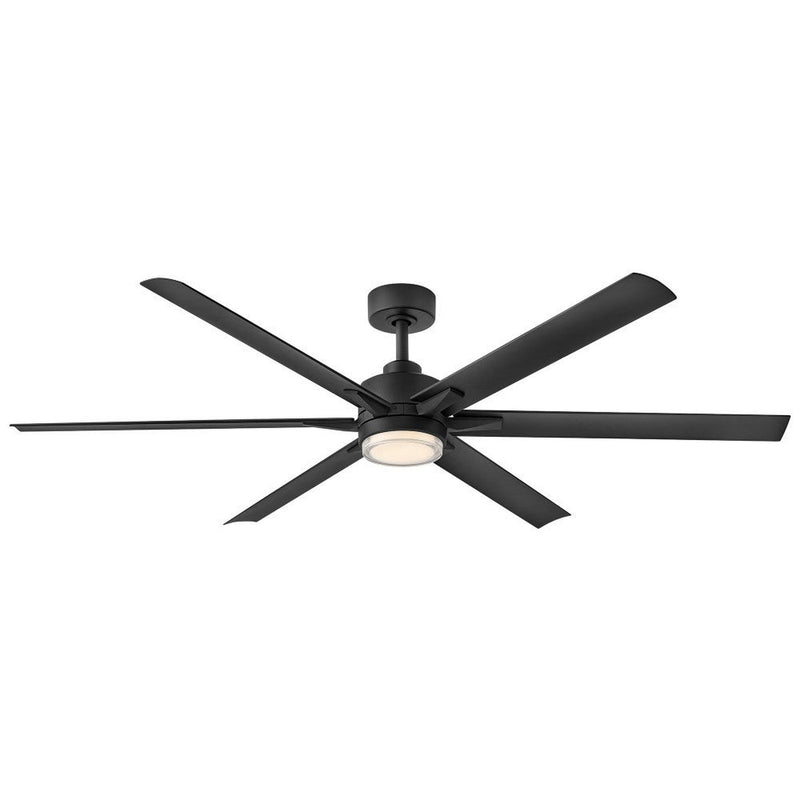 Valor 66” LED Smart Fan - Matte Black