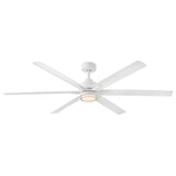Valor 66” LED Smart Fan - Matte White