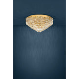 Valparaiso Ceiling Light Large Gold by Eglo - lifestyle room setting