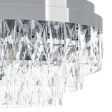 Valparaiso Linear Chandelier Chrome by Eglo - detail view