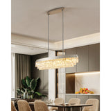 Valparaiso Linear Chandelier Chrome by Eglo - lifestyle room setting