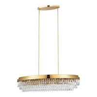 Valparaiso Linear Chandelier Gold by Eglo