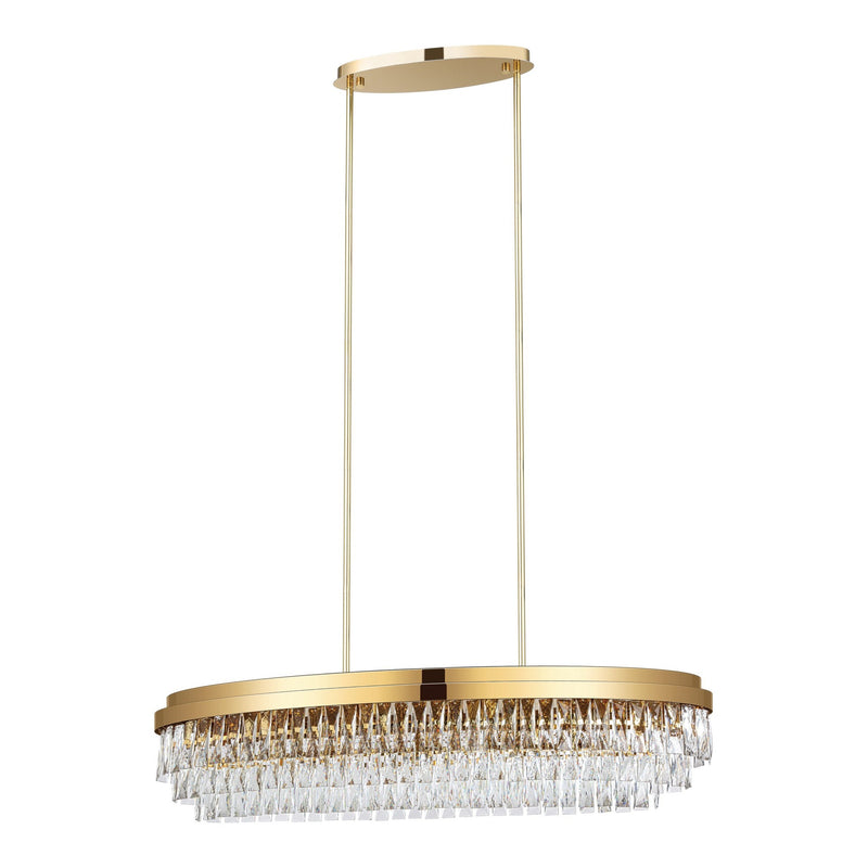 Valparaiso Linear Chandelier Gold by Eglo