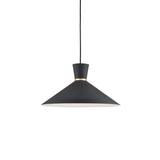 Vanderbilt Pendant — 16 Inch, Black With Gold Detail