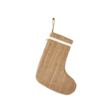 Vari Quilted Christmas Stocking - Tan by Ferm Living