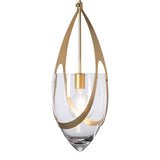 Vaso Pendant, shown in Modern Brass, by Hubbardton Forge
