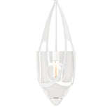 Vaso Pendant in White by Hubbardton Forge