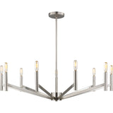 Vector Chandelier — 36", Brushed Nickel