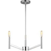 Vector Chandelier — 18", Chrome
