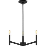 Vector Chandelier — 18", Midnight Black