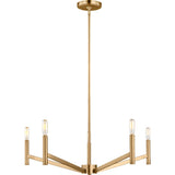 Vector Chandelier — 28", Satin Brass
