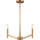 Vector Chandelier — 18", Satin Brass