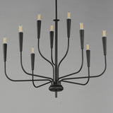 Vela Multi-Tier Chandelier Black by Maxim Lighting