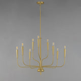 Vela Multi-Tier Chandelier Satin Brass by Maxim Lighting