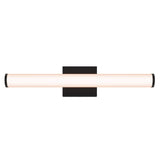 Vela Vanity Light Black By Dals Front Views