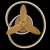 Veloce Smart Fan Aged Brass By Modern Forms - Down View