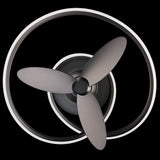Veloce Smart Fan Black By Modern Forms  - Down View
