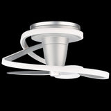 Veloce Smart Fan Titanium Silver By Modern Forms  - Side View