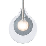 Veneto 1-Light Pendant, shown in Sterling, by Hubbardton Forge