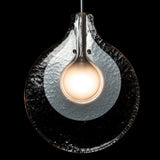 Veneto 1-Light Pendant detail in Sterling, by Hubbardton Forge
