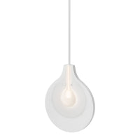 Veneto 1-Light Pendant in White by Hubbardton Forge