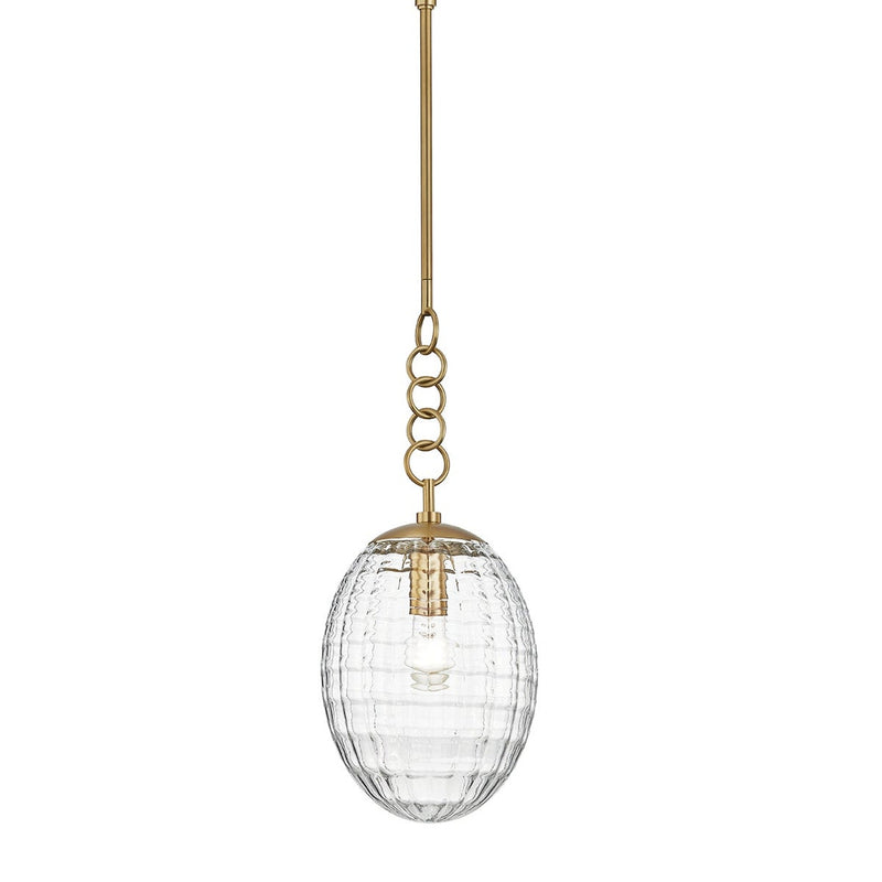 Venice Pendant - 8.5 Inch - Aged Brass by Hudson Valley