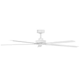Vento 60” Smart Fan Matte White By Hinkley - Side View