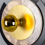 Venus Colourful Disc Wall Light - Polished Brass