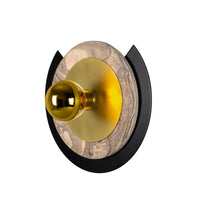 Venus Colourful Disc Wall Light - Polished Brass