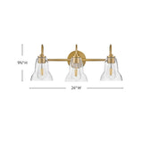 Vera Medium Three Light Vanity