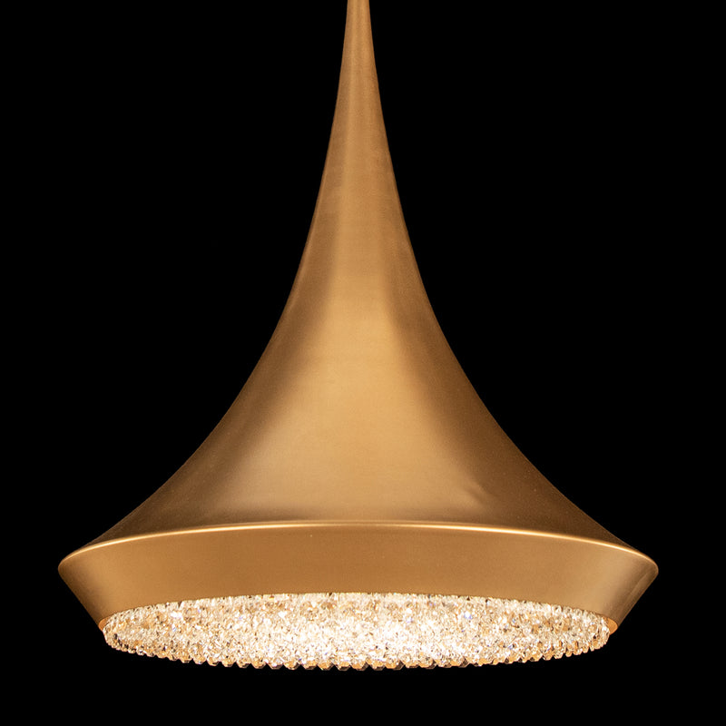 Verita Pendant Light Soft Gold Medium By Schonbek