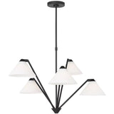 Verley Chandelier Midnight Black By Generation Lighting - Front View1