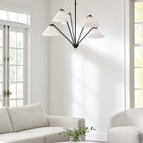 Verley Chandelier Midnight Black By Generation Lighting - Lifestyle View1