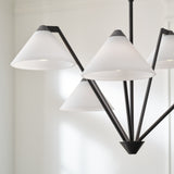 Verley Chandelier Midnight Black By Generation Lighting - Lifestyle View2