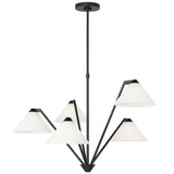Verley Chandelier Midnight Black By Generation Lighting 
