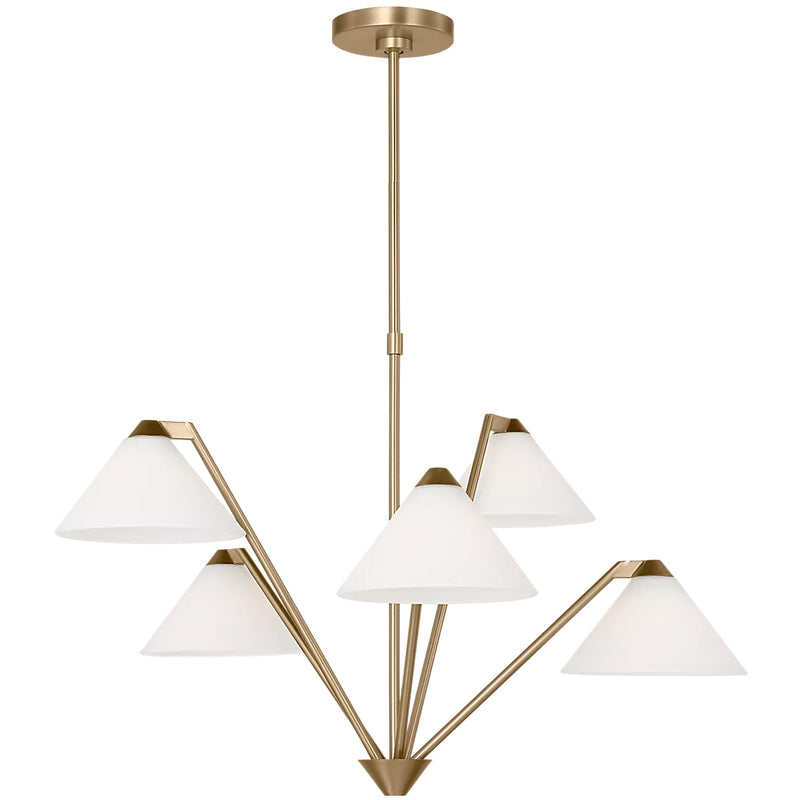 Verley Chandelier Satin Brass By Generation Lighting