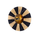 Vernon Raffia Wall Light - Antique Brass