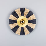Vernon Raffia Wall Light - Satin Brass