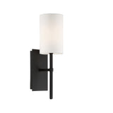 Veronica 1-Light Sconce 5'' Black Forged