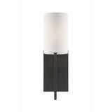 Veronica 1-Light Sconce 5'' Black Forged
