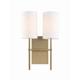 Veronica 2-Light Sconce 11'' Aged Brass