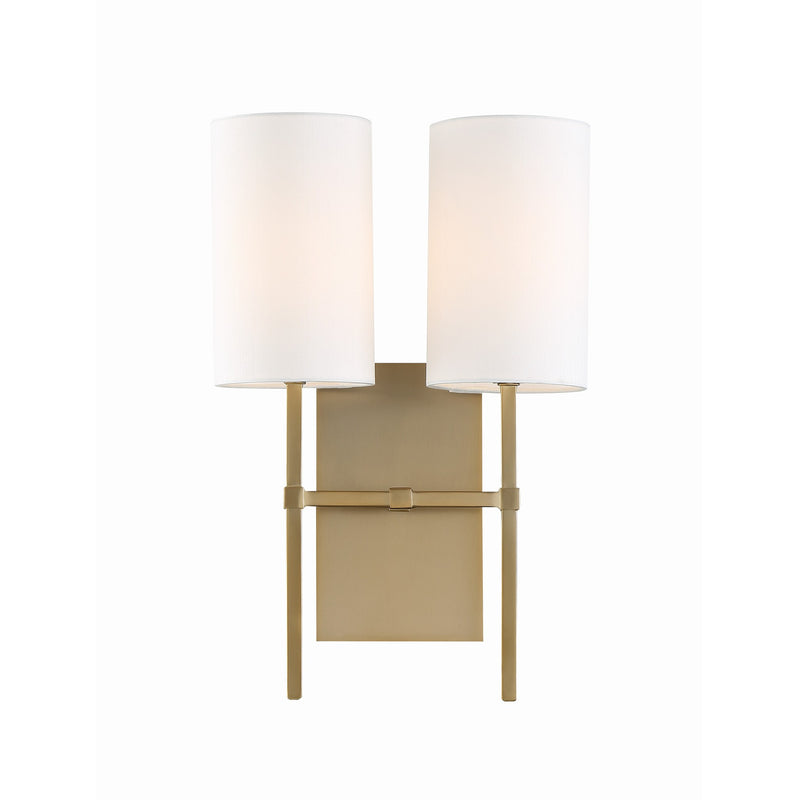 Veronica 2-Light Sconce 11'' Aged Brass