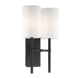 Veronica 2-Light Sconce 11'' Black Forged