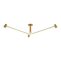 Vertex Semi Flush - 3 Light by Sonneman