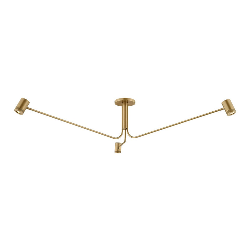Vertex Semi Flush - 3 Light by Sonneman