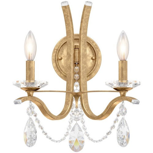 VESCA VA8332N WALL SCONCE BY SCHONBEK, FINISH: FRENCH GOLD, CRYSTAL COLOR: RADIANCE,  , | CASA DI LUCE LIGHTING