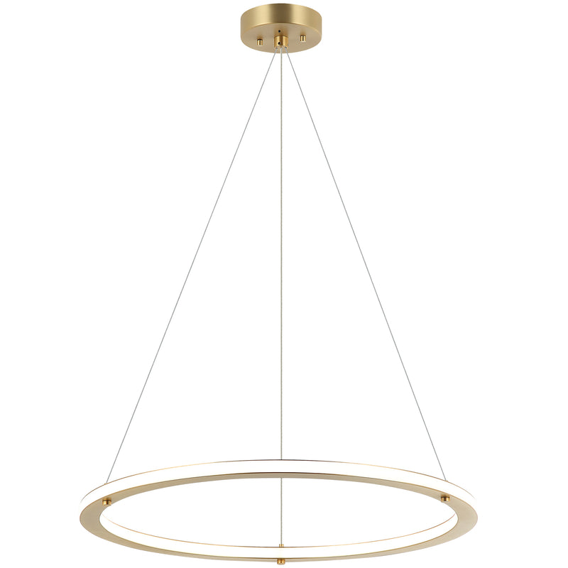 Victoria 1 Tier Chandelier Small Brushed Gold By Matteo