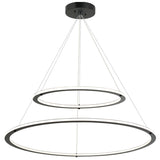 Victoria 2 Tier Chandelier Medium Black By Matteo