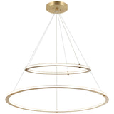 Victoria 2 Tier Chandelier Medium Brushed Gold By Matteo